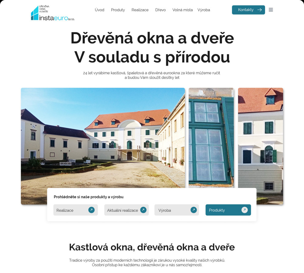 Ukázka webu INSTA EURO