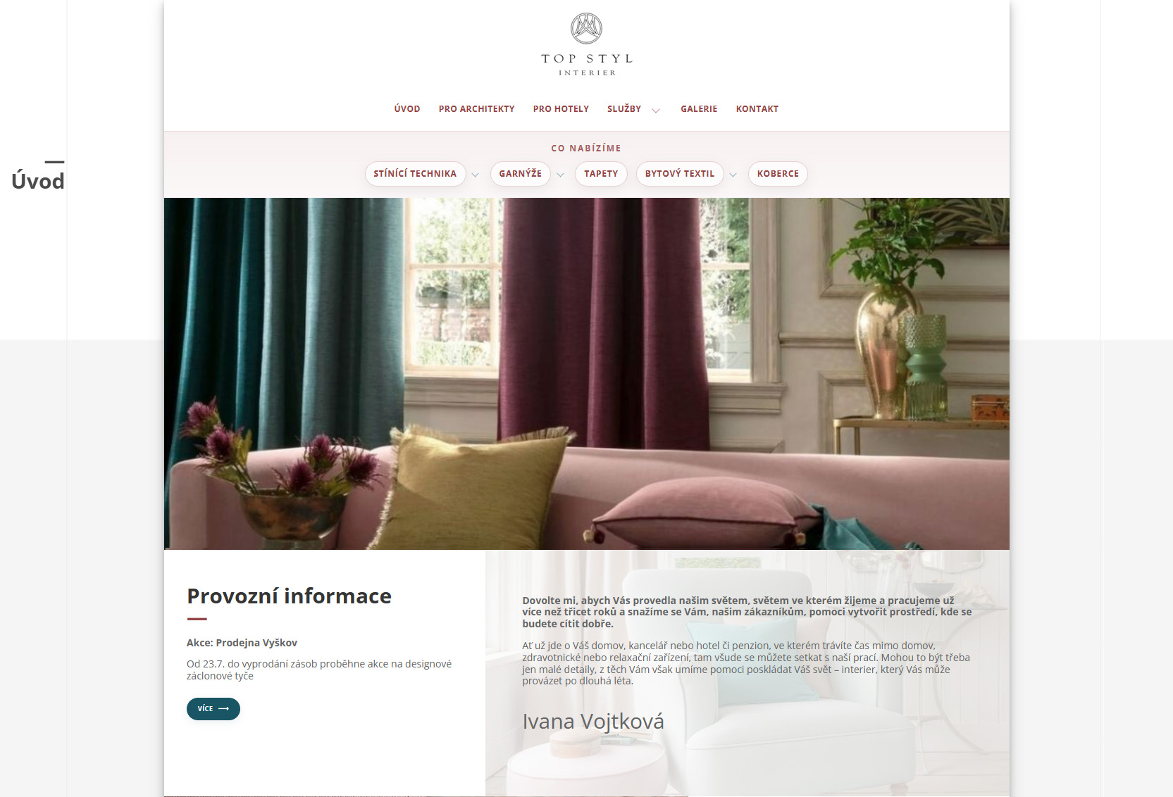 Web Top Styl Interier