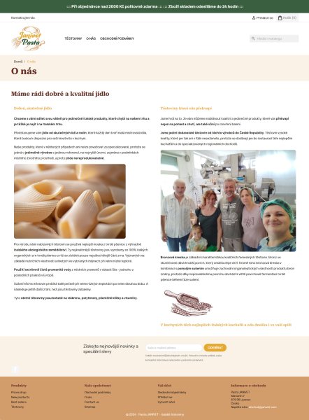 Eshop Pasta JANIVET