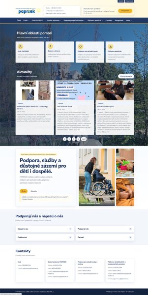 Webové stránky pro Paprsek Vyškov