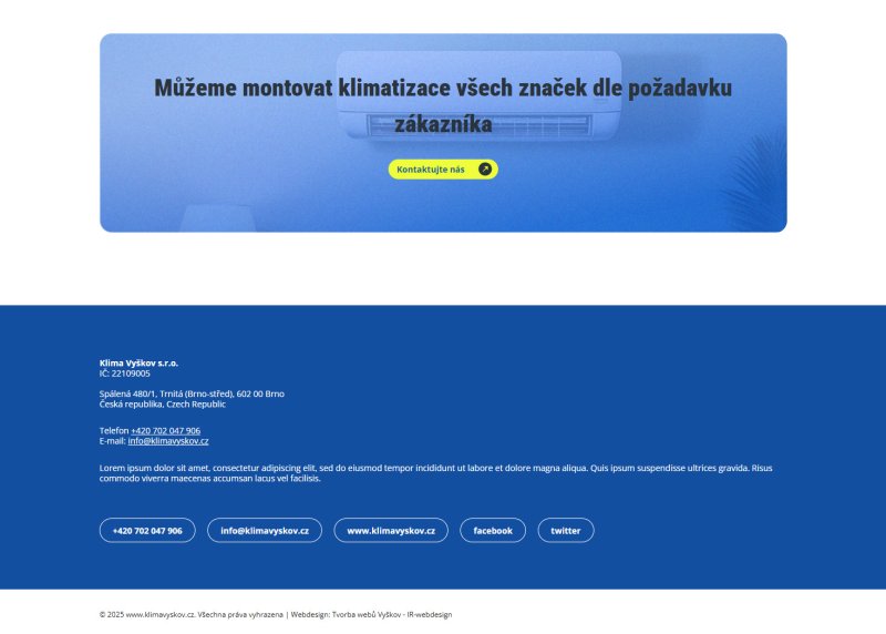 WEB Klima Vyškov