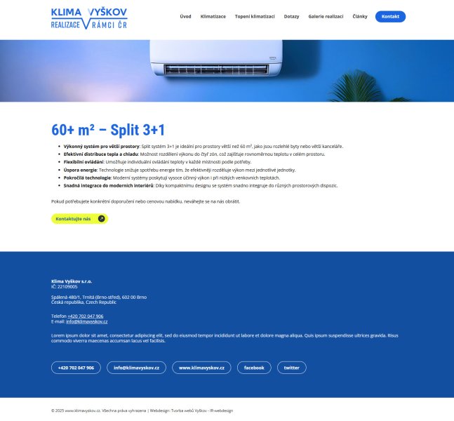 WEB Klima Vyškov