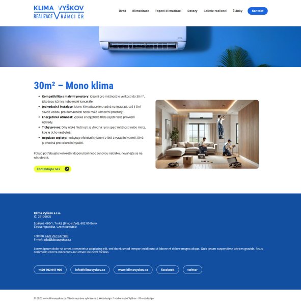 WEB Klima Vyškov