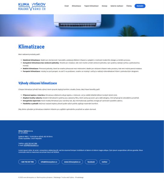 WEB Klima Vyškov