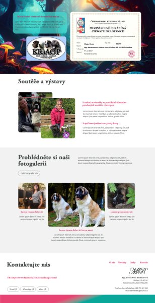 Grafický návrh chovatelské stanice